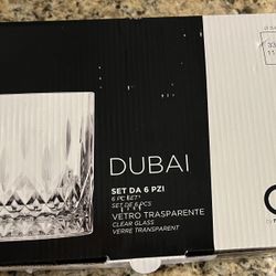 6 Pc Clear Glass Set