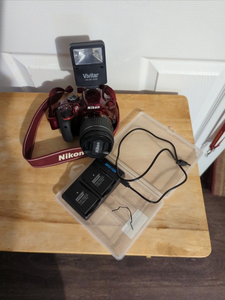Nikon D3400 Red Camera