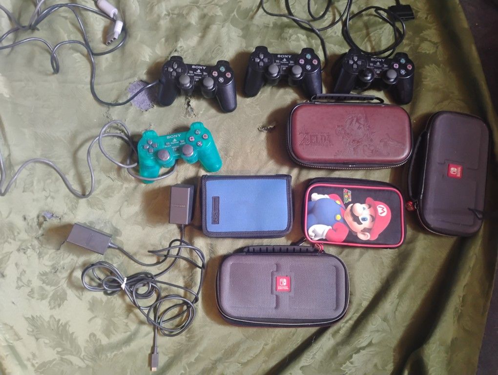 Switch Cases DS Mario Zelda Switch Chargers