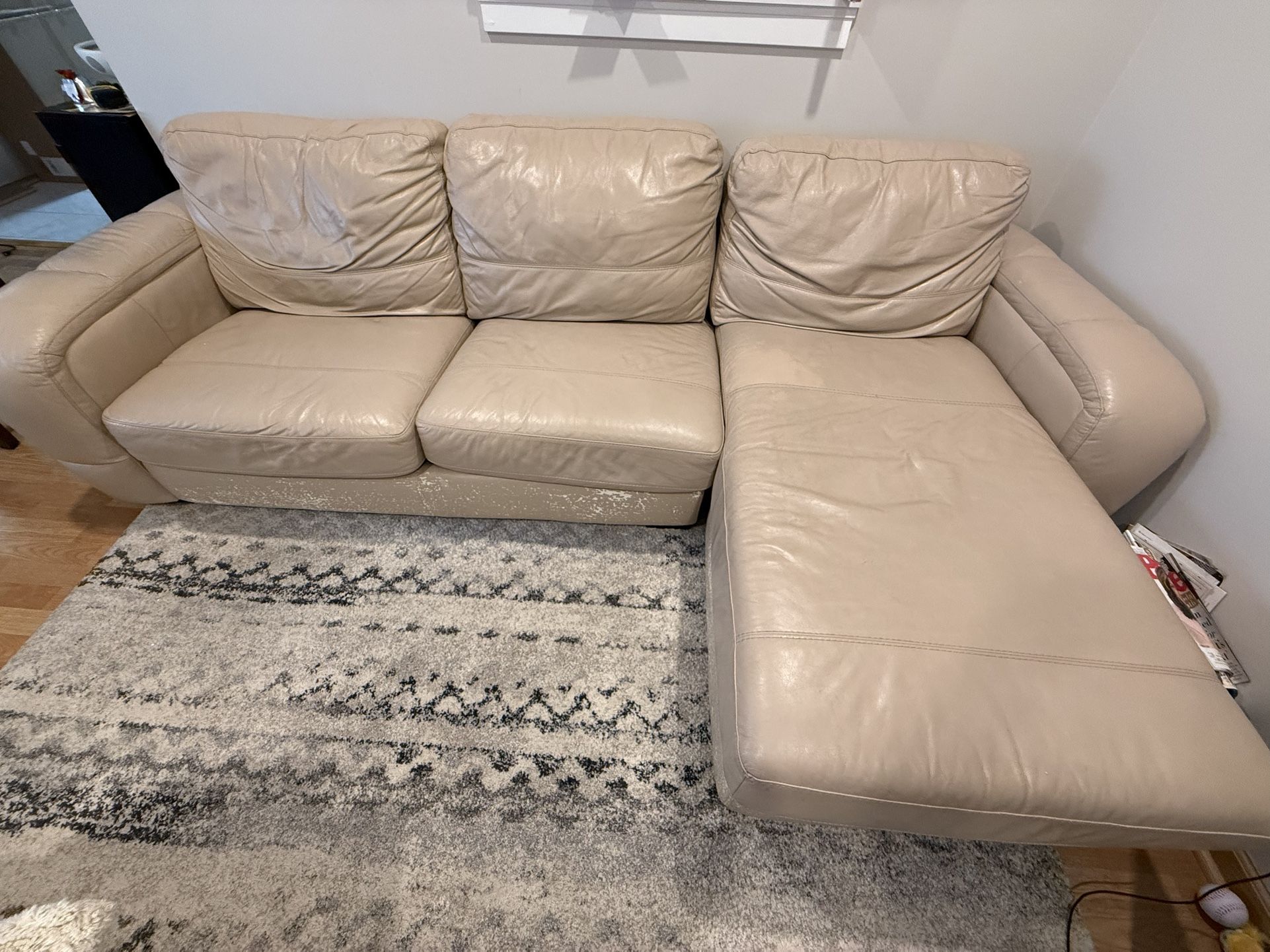 Leather Couch With Chaise