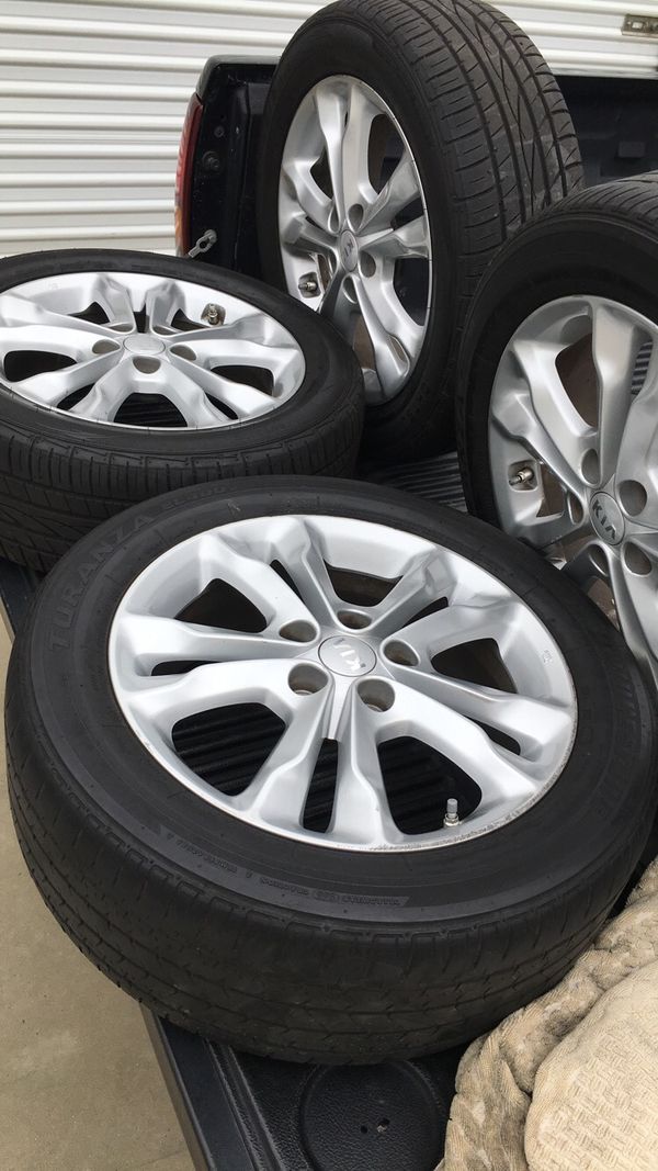 These rims came off my 2013 Kia Optima ended up buying new rims and