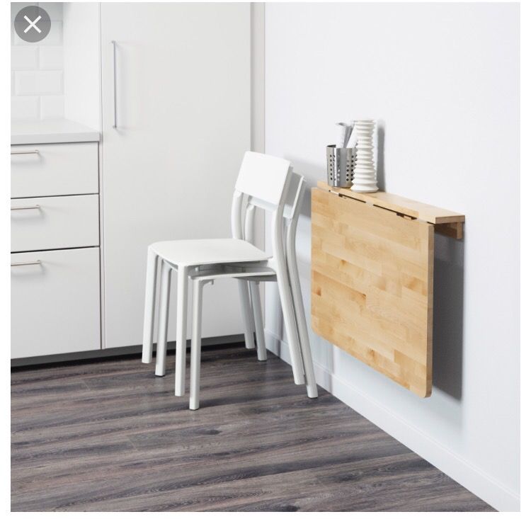 IKEA Norbo folding drop leaf wall mounted table NEW