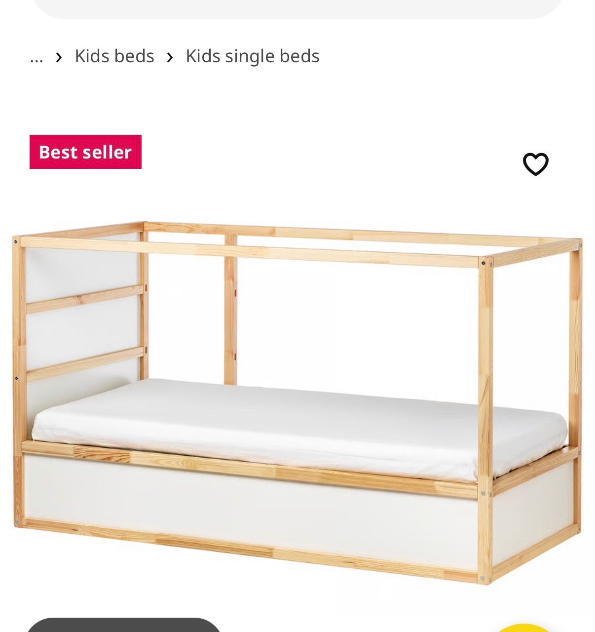 Used IKEA Twin Kura bed