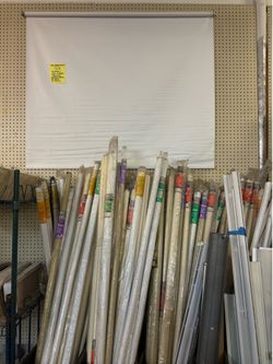 Vinyl Pull Down Shades $.50