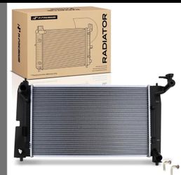 Engine Coolant Radiator Assembly with Transmission Oil Cooler Compatible with Toyota Corolla, Matrix