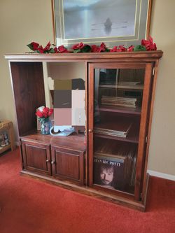 Cherry Wood TV stand