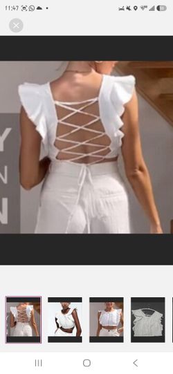 Zara White Crop Top