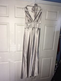 Silver gray dress, size L