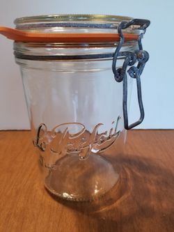 Vintage large Le Parfait hinged jar