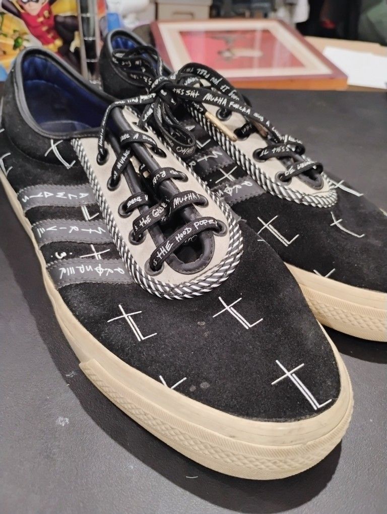 Trap Lord Sneakers Size 10 - adidas A$AP Ferg x Adi-Ease Black