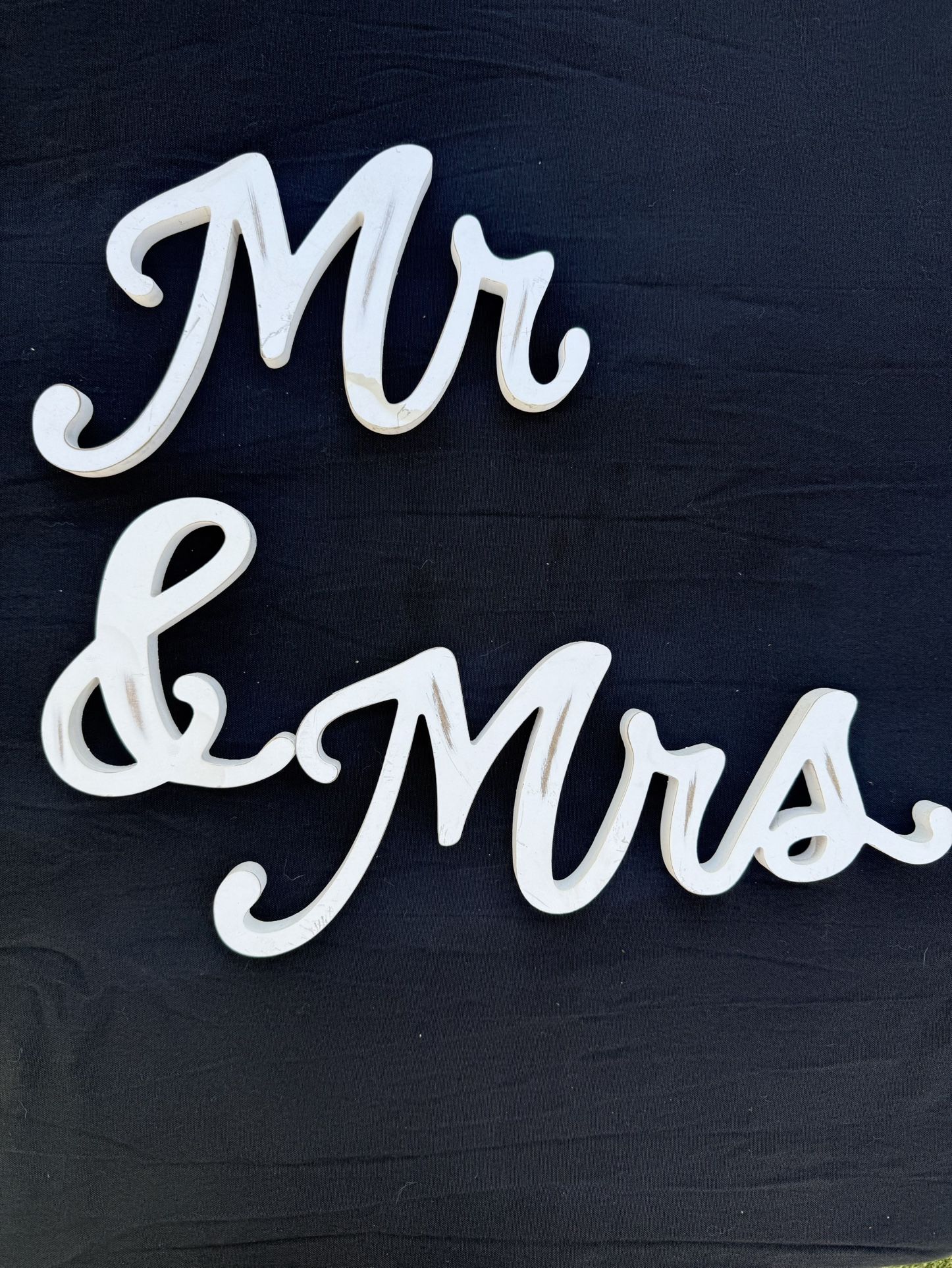 Rustic Wooden Mr. & Mrs. Sign