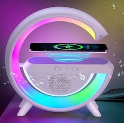 "Google Smart Wireless Bluetooth Speaker | RGB Light | Wireless Charging"