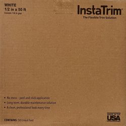 InstaTrim White 1/2 In. X 50 ft. Flexible Trim