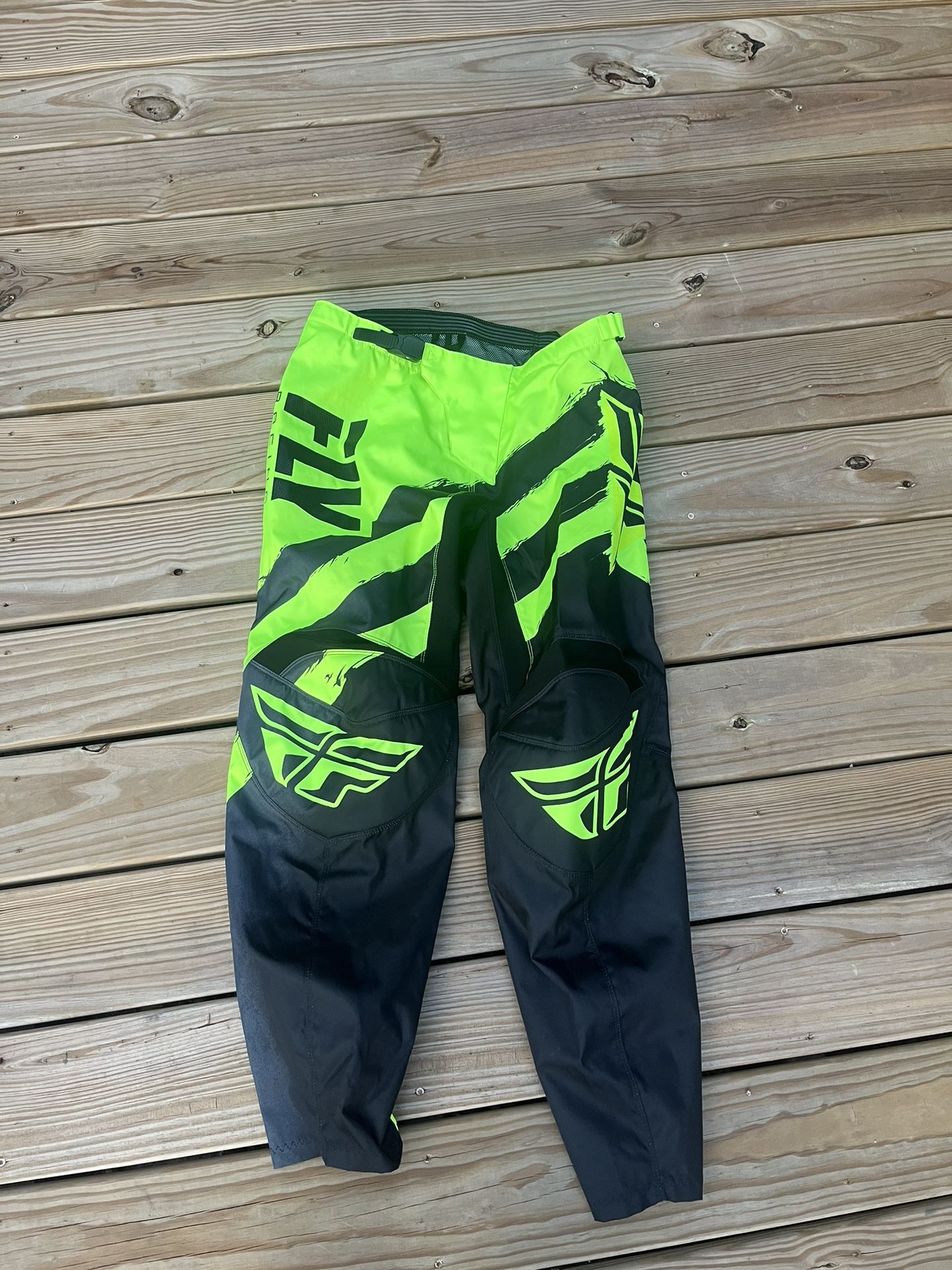 Fly Racing F-16 Motocross Pants – Size 34 – Neon Green/Black
