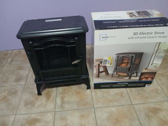 3D electric stove with infrared quartz heater
