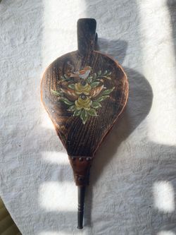 Fireplace bellows hand painted