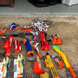 Huge Lot Of Nerf/Mega/Nerf Elite