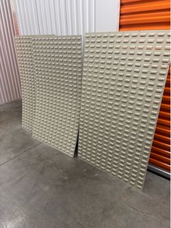3 Large Louvered Wall Panels