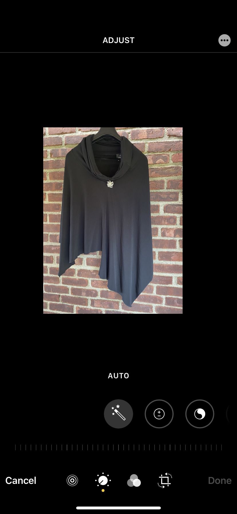 AGB Byer California Medium women’s Shawl poncho black - bonus rhinestone Pin