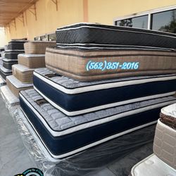 Twin Pillowtop Mattress And Boxspring Bed Set Cama Nueva 