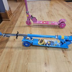 Kids Light Up, Adjustable, Foldable Scooters..New Never Used..