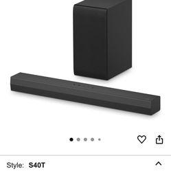 Brand NEW LG S40T 2.1 channel Soundbar for TV with Dolby Audio, Wireless Subwoofer and remote