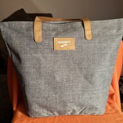 Like New Brooks Light Gray Tote Bag $18 Or Best Offer