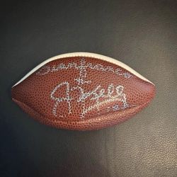 Jim Kelly Signed Superbowl XXVIII Football Mini Collectible Memorabilia