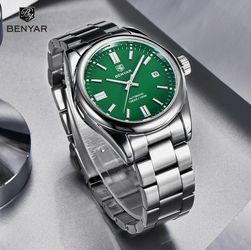 Men Automatic Watch 39mm Green Oyster
