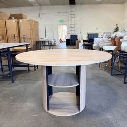 Light Oak Round Table