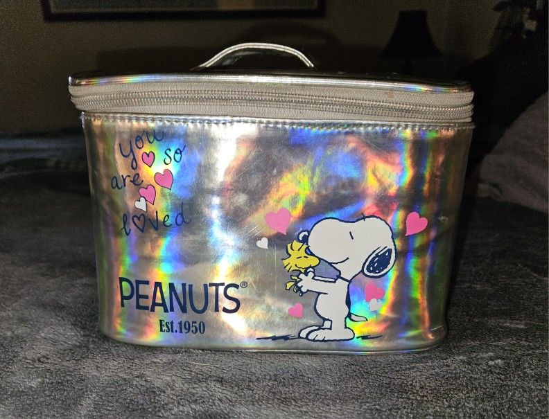 Snoopy Holographic Makeup Bag Vanity Bag 