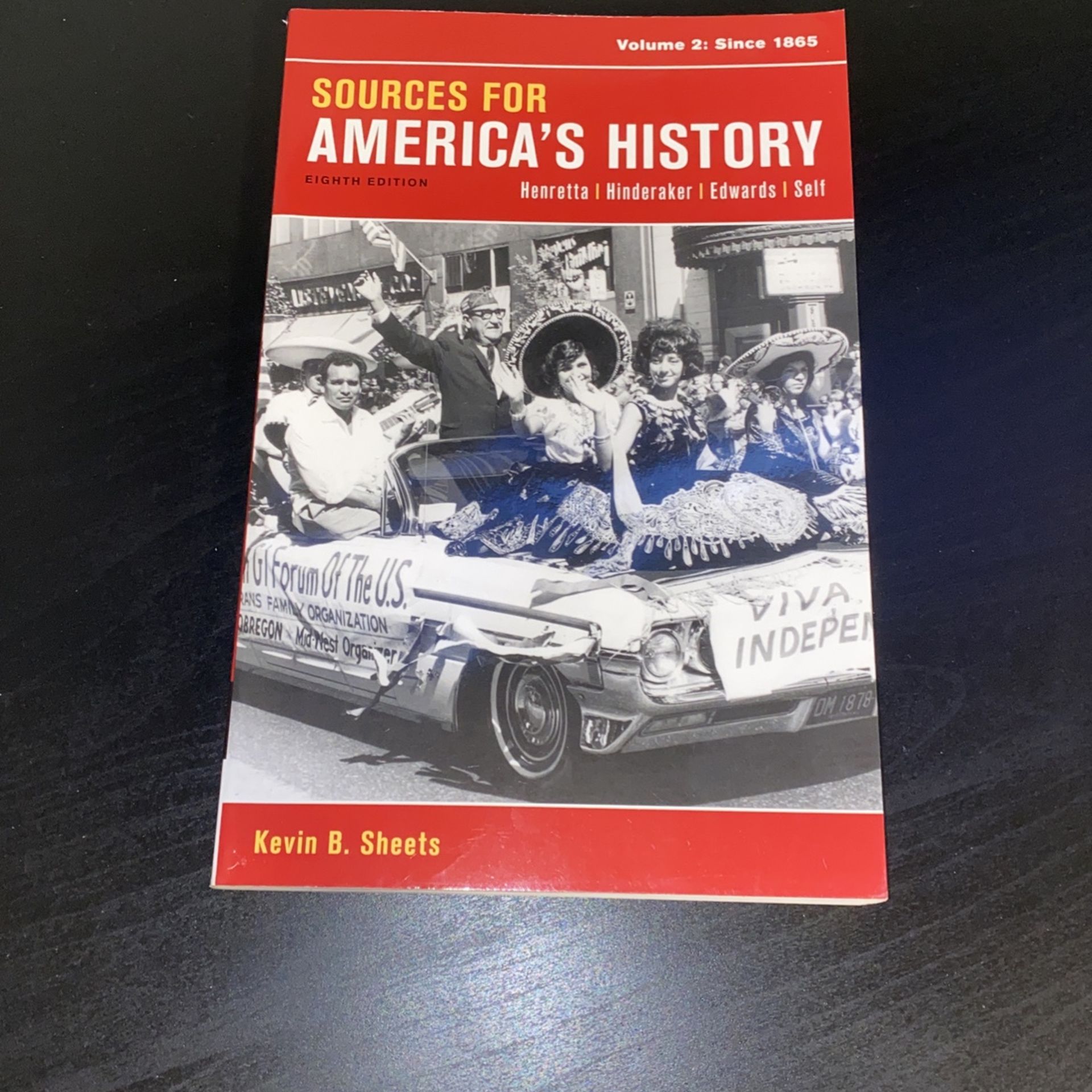 SOURCES FOR AMERICAS HISTORY TEXTBOOK