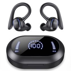 Wireless Earbuds Bluetooth Headphones 50H Playtime Bluetooth 5.3 Digital LED