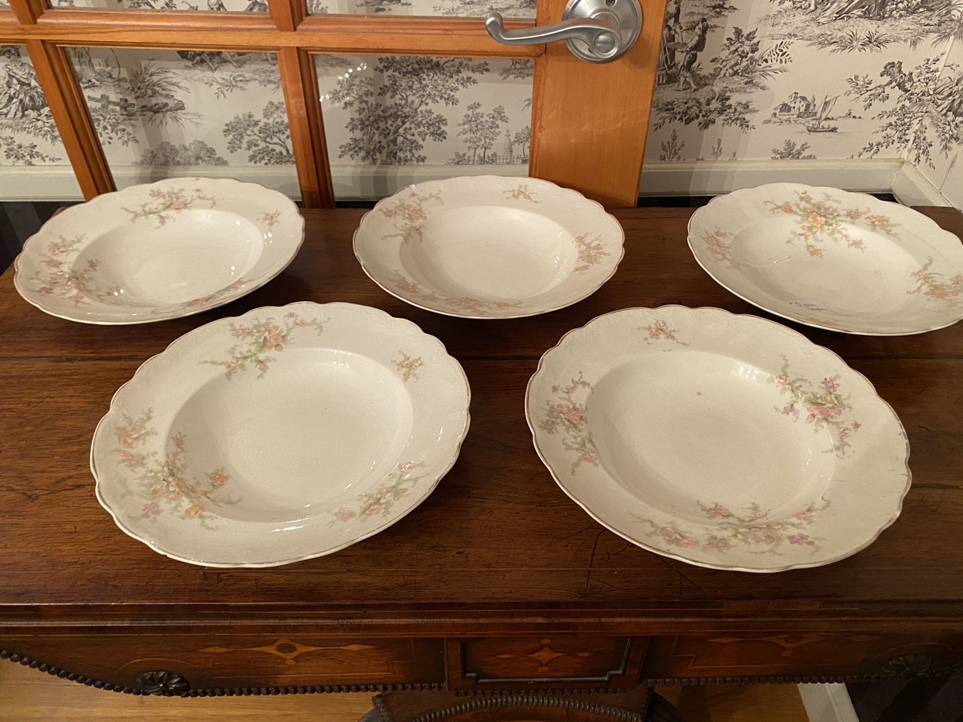 Antique Homer Laughlin soup bowls