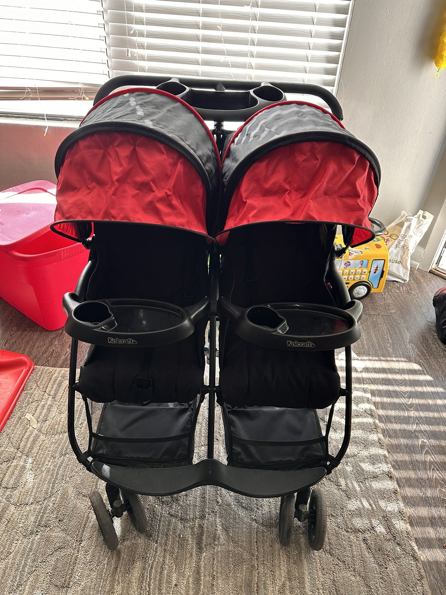 Double Stroller Kolcraft Cloud Plus Used