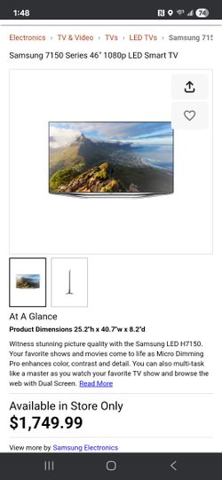 46 Inch Samsung Smart TV