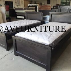 2 Twin Beds And Mattresses 