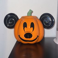 Mickey Pumpkin Cookie Jar