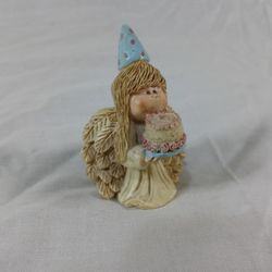 vRare Possible Dreams Santas figurine Birthday Wishes Angel *Vintage Toy*