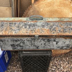  Vintage Metal Tool Box 26” Wide 