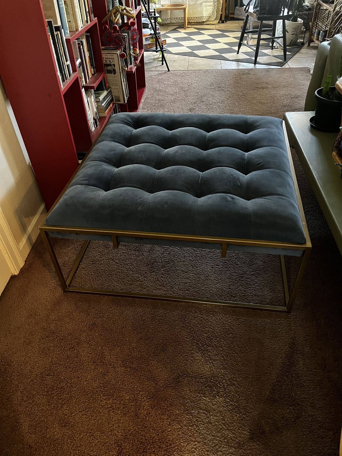 Blue Ottoman