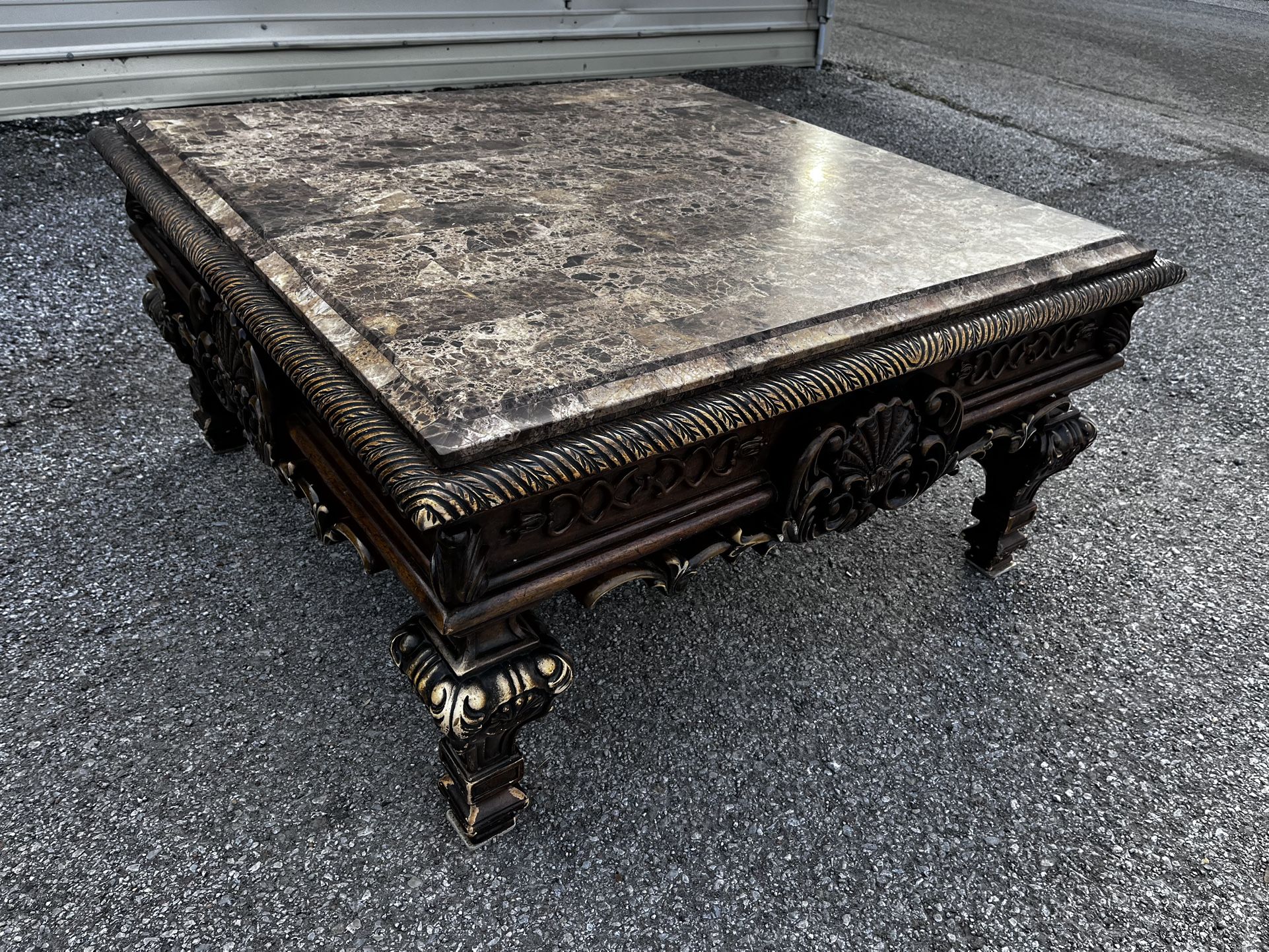 Marble Stone Top Coffee Table