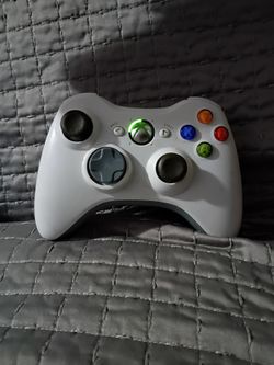 Trade/intercambio Xbox 360 wireless white controller working - Microsoft video game controller