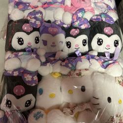 Hello kitty and friends plushies
