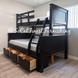 Twin Full Bunk Bed And Mattress 
