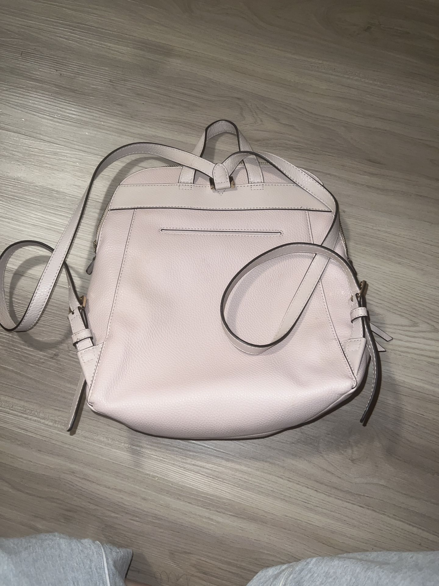 Michael Kors Rhea Medium Pebbled Slim Backpack Blush Pink Michael Kors Rhea Zip Medium Slim Backpack Soft Pink - Averand main image 3
