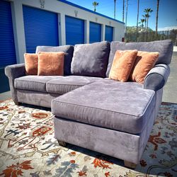 Dark Gray Modern Reversible Sectional Sofa