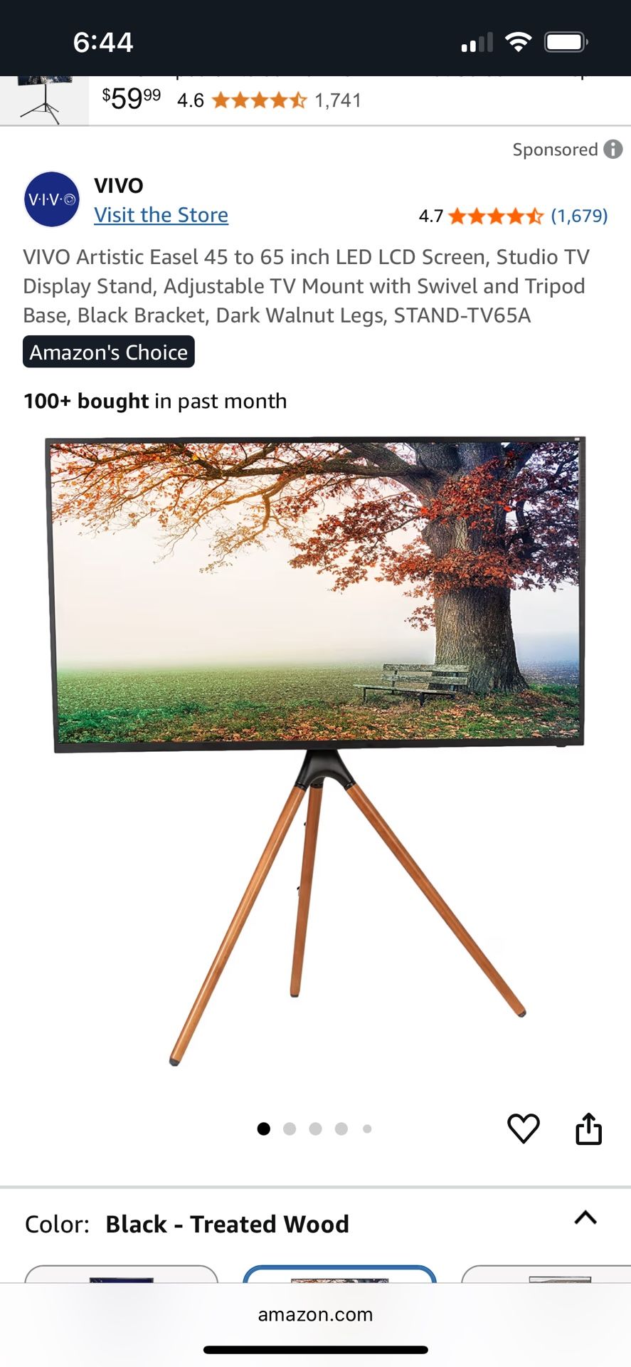 Tripod TV stand