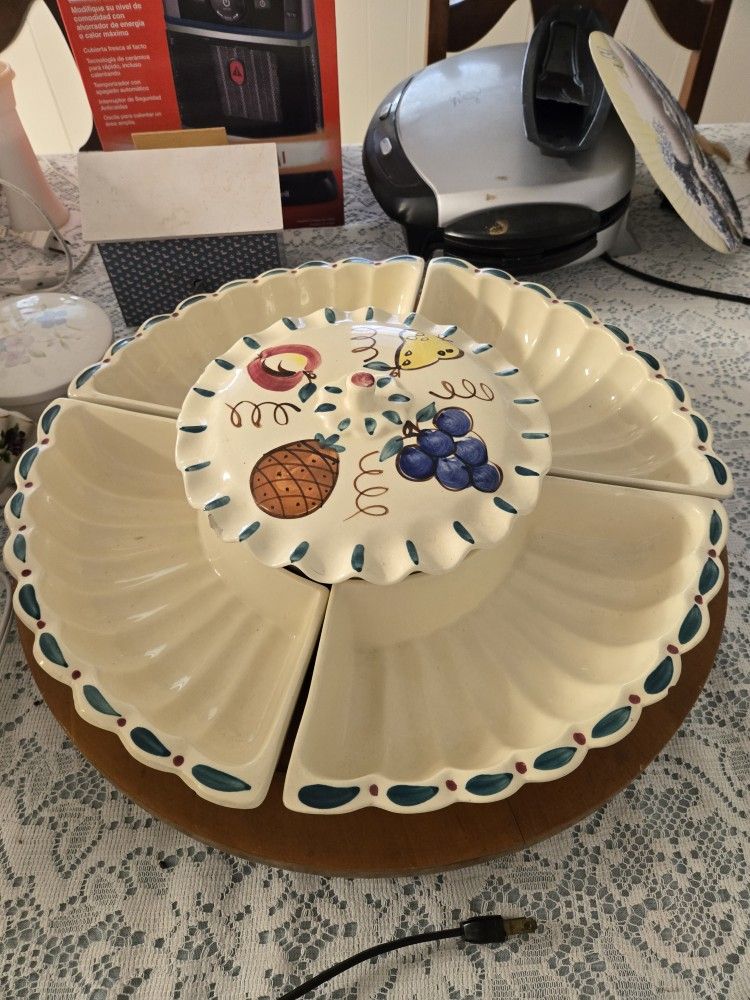 Antique lazy susan