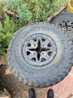 BFGoodrich Mud-Terrain T/A KM3 ATV Tires on Beadlock Wheels
